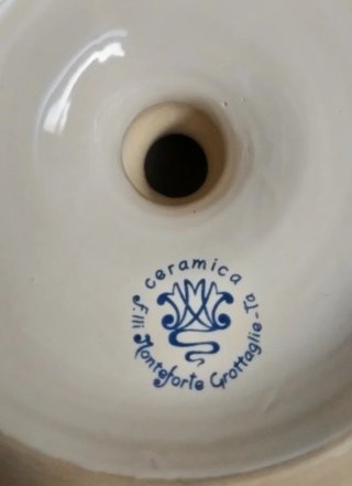 Alzata/centrotavola artigianale Ceramica