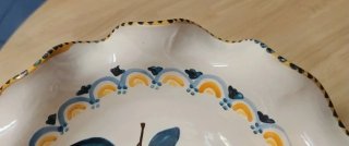 Alzata/centrotavola artigianale Ceramica