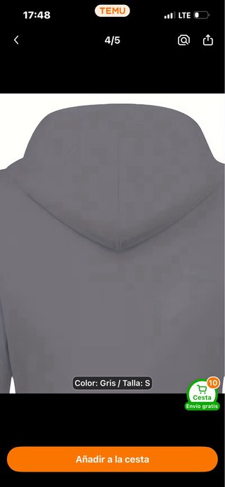 Chaqueta impermeable gris Talla XL