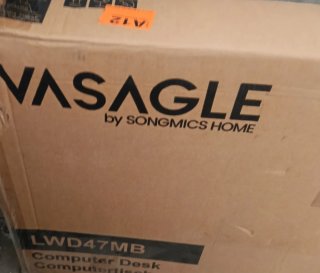 Escritorio Vasagle Madera y Metal LWD47MB