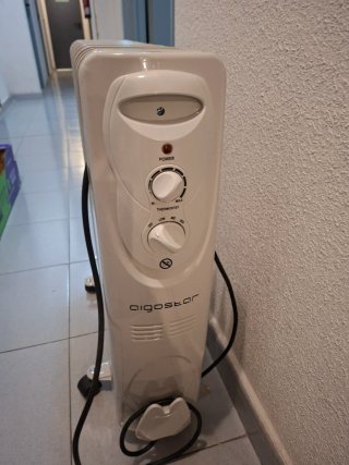 Radiador de aceite blanco