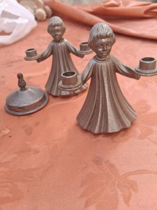 Set 3 Statuette Ornamento Vintage