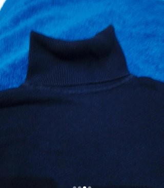 Jersey cuello alto niña negro