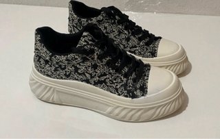 Zapatillas plataforma chunky abstractas talla 38