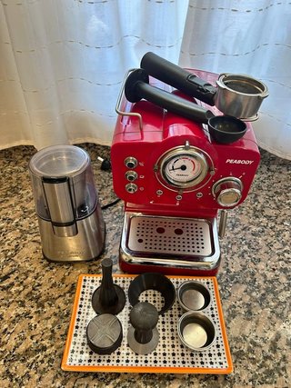 Cafetera Espresso Peabody Roja