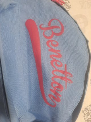 Mochila Benetton Azul y Rosa