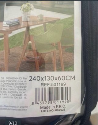 Fondello Protettivo per Mobili Rettangolare 240×130x60cm