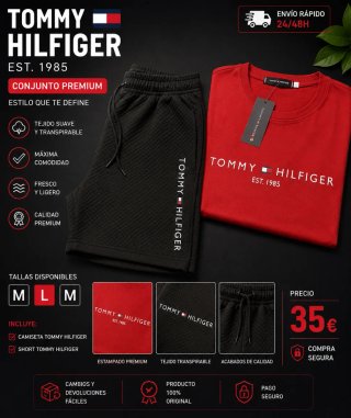 Conjunto Tommy Hilfiger M Camiseta y Short