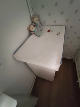 Mueble cambiador bebé blanco
