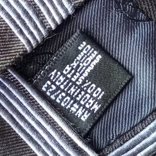 Cravatta Armani seta righe blu nero