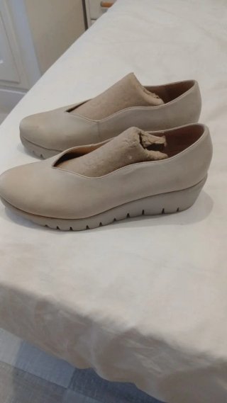 Zapatos plataforma beige