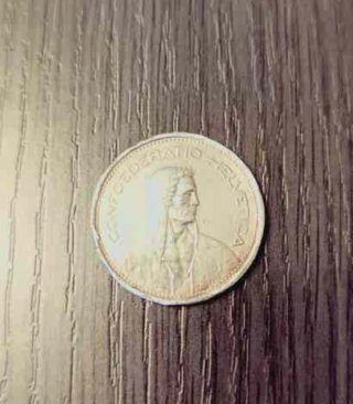 Lote 5 Monedas Antiguas Francos Suizos