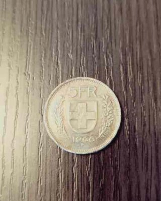 Lote 5 Monedas Antiguas Francos Suizos