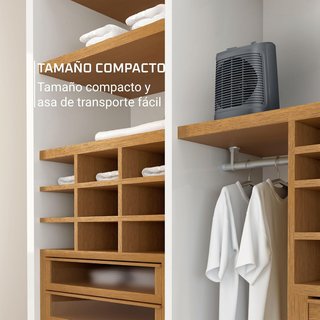 Rowenta Comfort Compact - Calefactor bajo consumo 2000 W, 2 velocidades