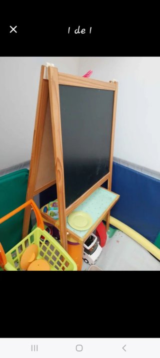 Pizarra de madera infantil