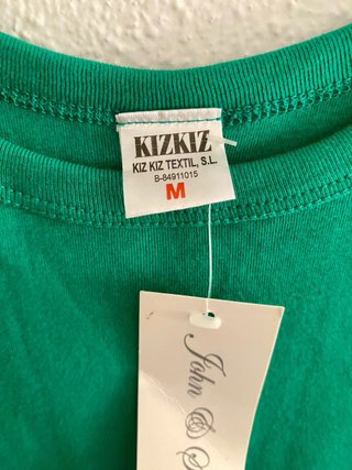 Camiseta tirantes verde Talla M