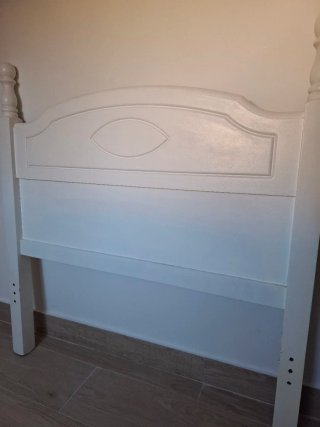 Cabecero cama madera blanco 90