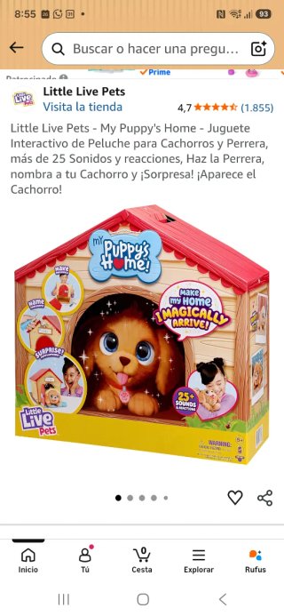 Casita de juguete para perrito