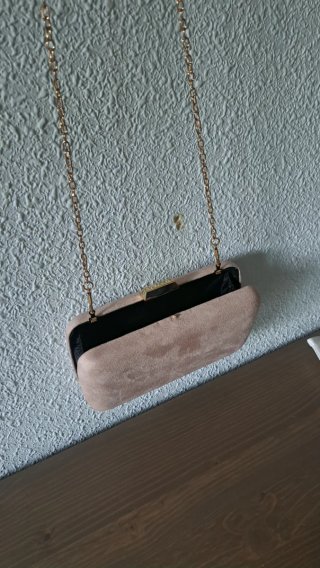 Bolso clutch nude
