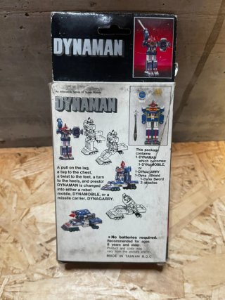 DYNAMAN ROBOT DIECAST METAL VINTAGE '80 NEW IN BOX