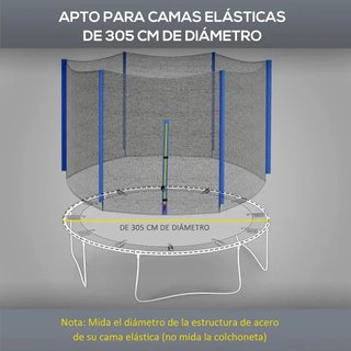 Red de seguridad para cama elástica