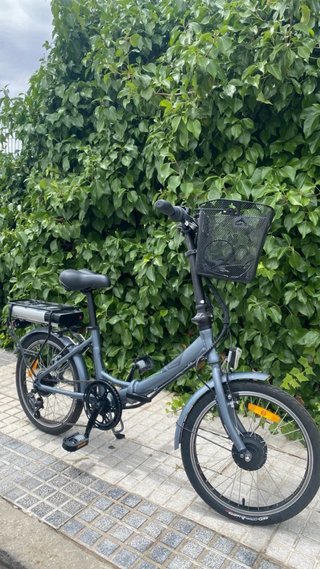 Bicicleta Eléctrica Gris
