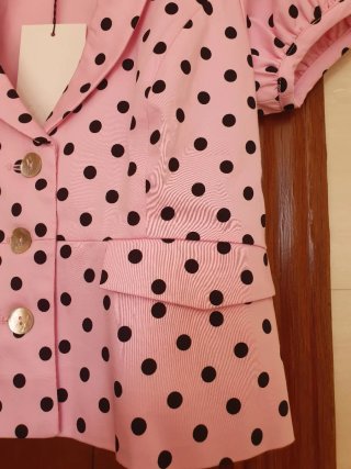 Blusa corta Zara lunares S
