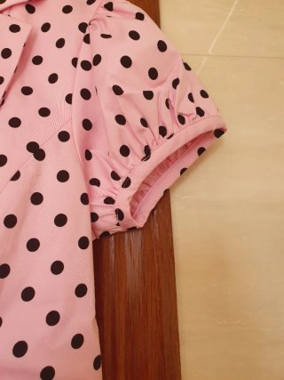 Blusa corta Zara lunares S