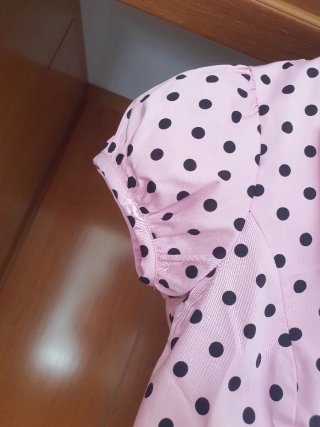 Blusa corta Zara lunares S