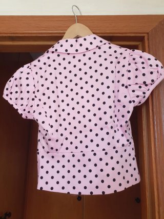 Blusa corta Zara lunares S