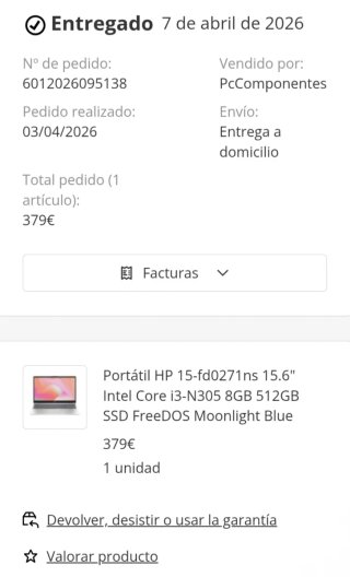 Portátil HP, Intel Core, 8GB