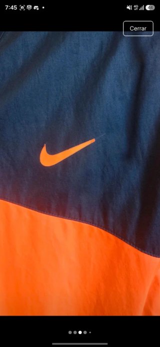 Chubasquero FC Barcelona Nike Azul/Naranja