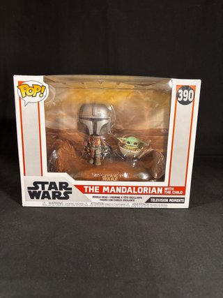Funko Pop Mandalorian con Grogu #390 Star Wars