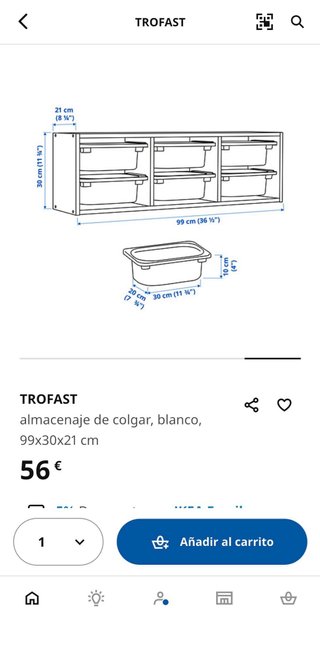 Mueble Almacenaje Blanco Ikea.