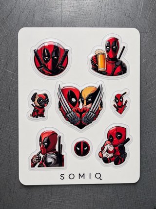 Pegatinas 3D Deadpool Marvel