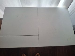 Tocador escritorio Ikea blanco con espejo y cajón