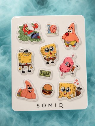 Pegatinas 3D Bob Esponja
