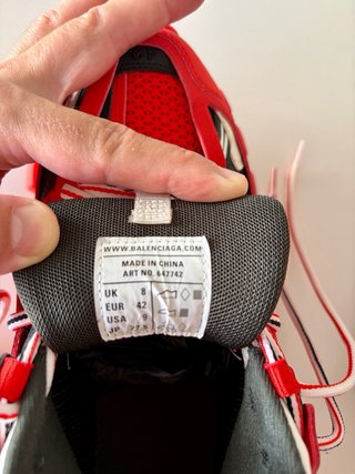 Balenciaga Track Sneakers Rojas Talla 42
