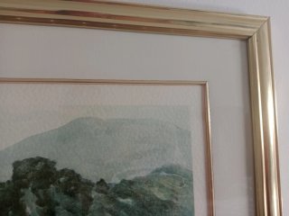 Cuadro paisaje marinero con barcas