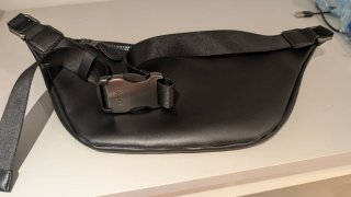 Riñonera Coach Negra y Gris