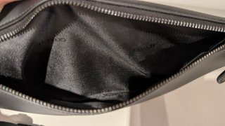 Riñonera Coach Negra y Gris