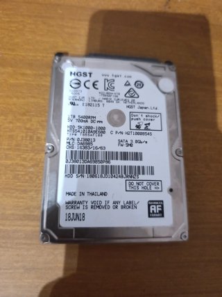Disco Duro HGST 1TB SATA 3.0Gb/s