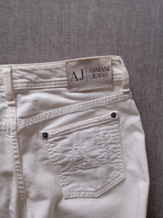 Pantalones Armani Jeans grises y blancos talla 27