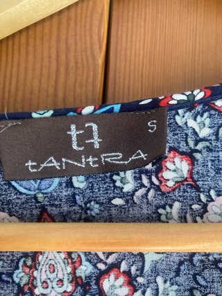Vestido Trata Talla S Estampado Hombros Descubiert