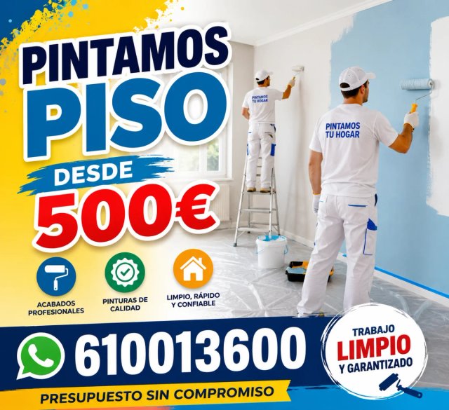 Pintura de pisos económica desde 500€