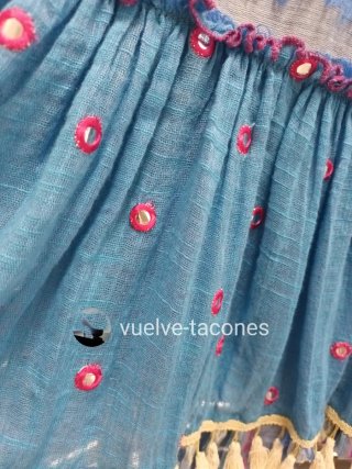 Vestido escote bardot ♡ FLAMENCO ROSA * M over