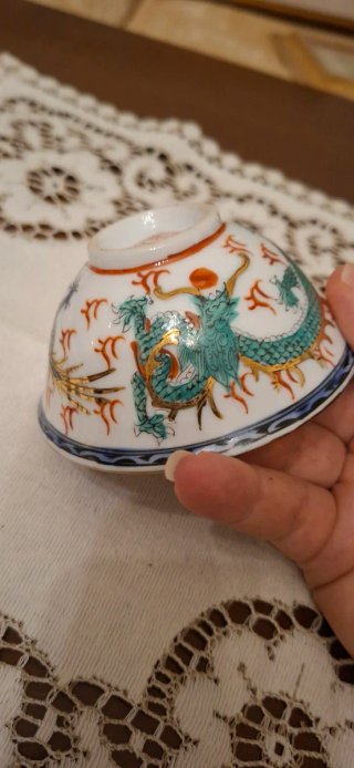 Piatto cinese con drago