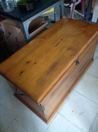 Baúl Madera Maciza Pino Grande