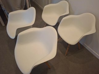 Juego de 4 sillas estilo nórdico