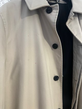 Gabardina Zara Beige Talla L.